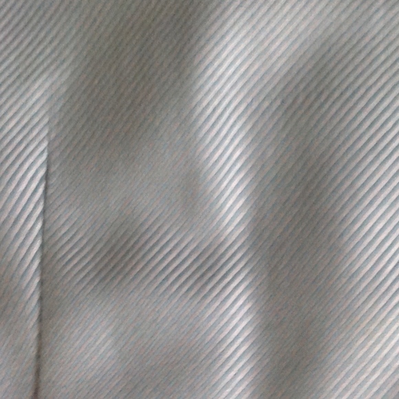 LOFT Button Up French Cuff Dress Shirt Textured Blue - Sz 4 - Picture 8 of 8